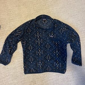 Patagonia Synchilla Pullover Men’s Large Blue Pattern Fleece